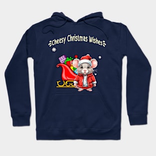 Merry and Cheesy Christmas Mouse Santa Design! Hoodie